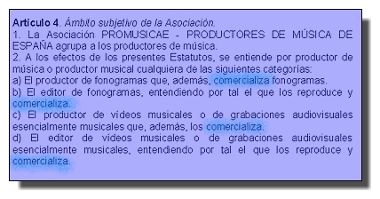 Productor, según Promusicae