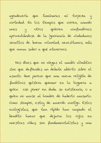 Carta a Jose Maria Aznar pagina 2