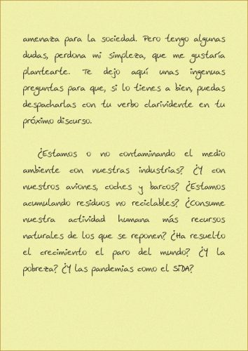 Carta a Jose Maria Aznar pagina 3